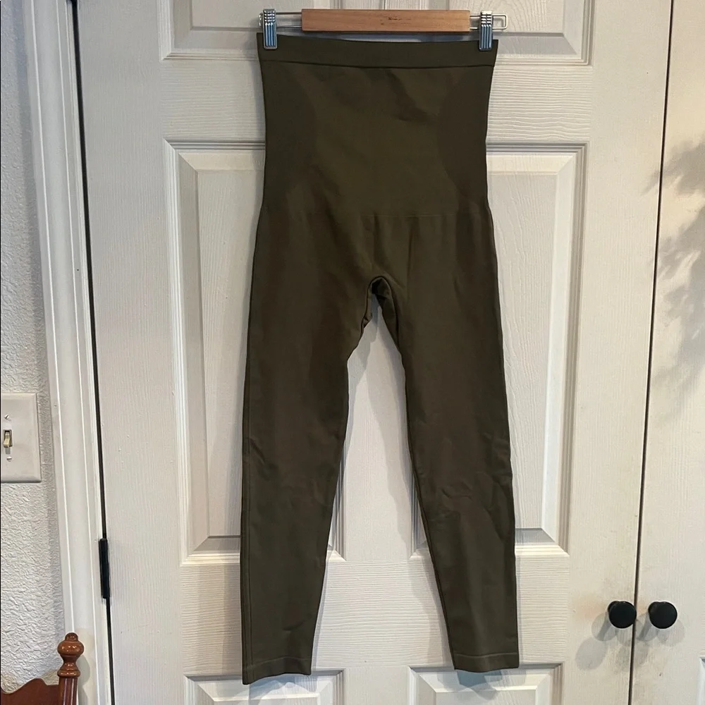 Shapermint Olive High-Waisted Shapewear Leggings
